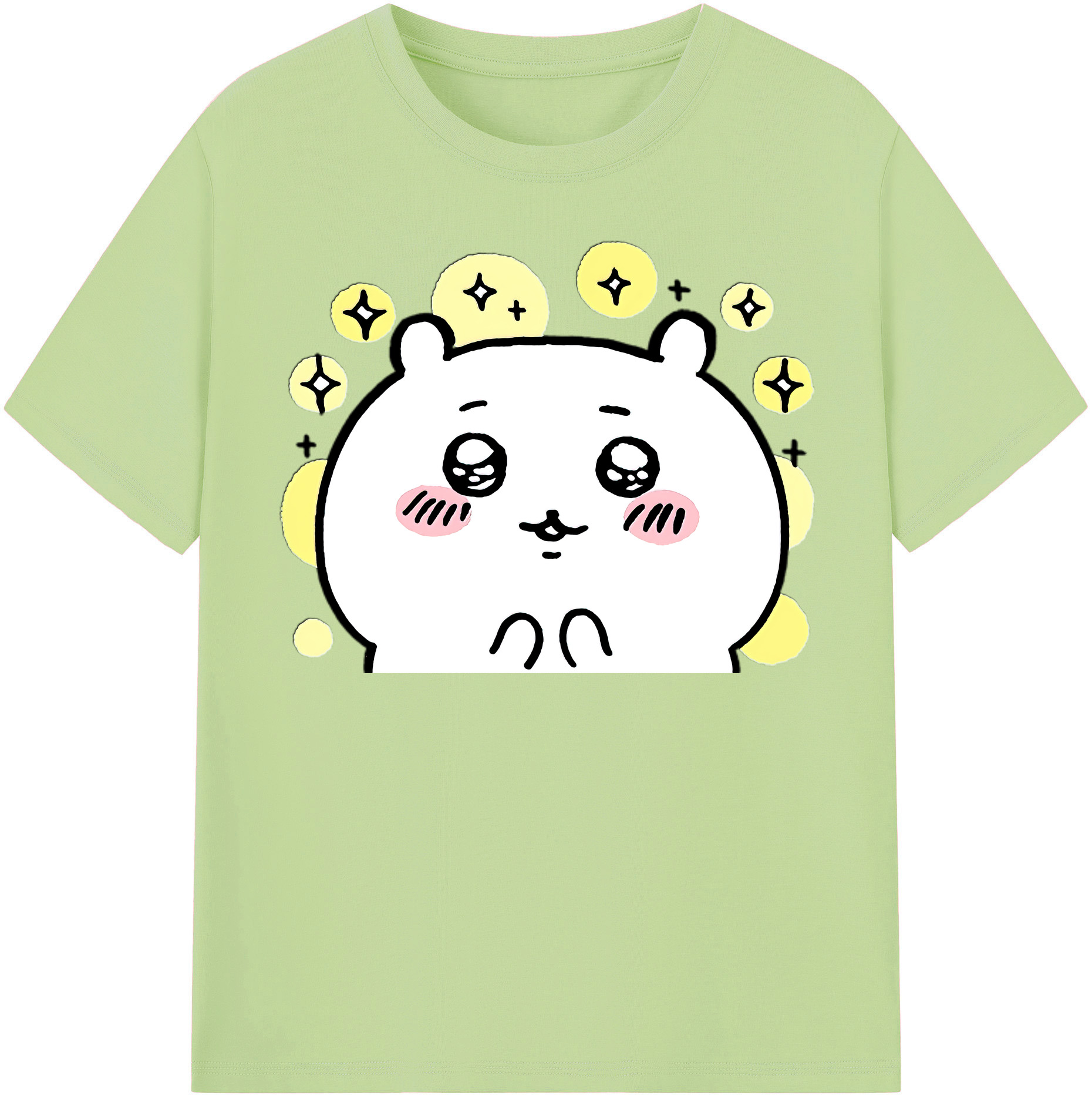 （画像用） ちいかわ ちいかわ Chii-kawa chiikawa 綿100％半袖Tシャツ（フロントプリント）